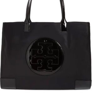 Ella Patent Nylon Tote Tory Burch